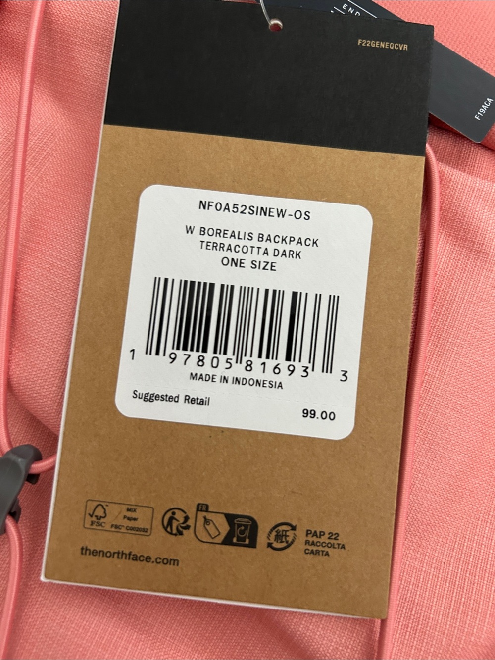 THE NORTH FACE WOMEN'S BOREALIS BACKPACK TERRACOTTA DARK - Picture 5 of 9